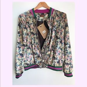 Casual Floral Print Jacket by Pol Collections.